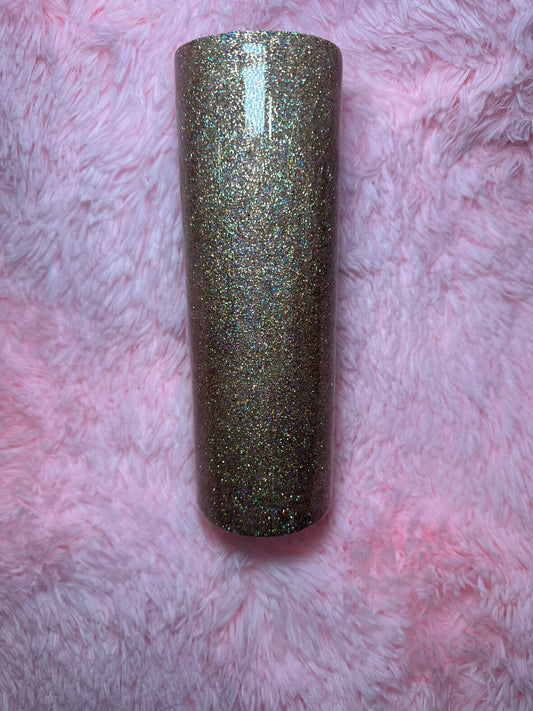 30 oz skinny | gold glitter