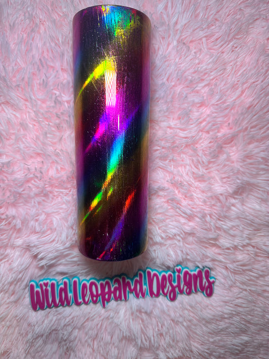 30 oz skinny (rainbow foil)