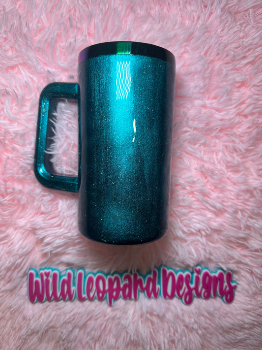 25 oz coffee mug teal pigment