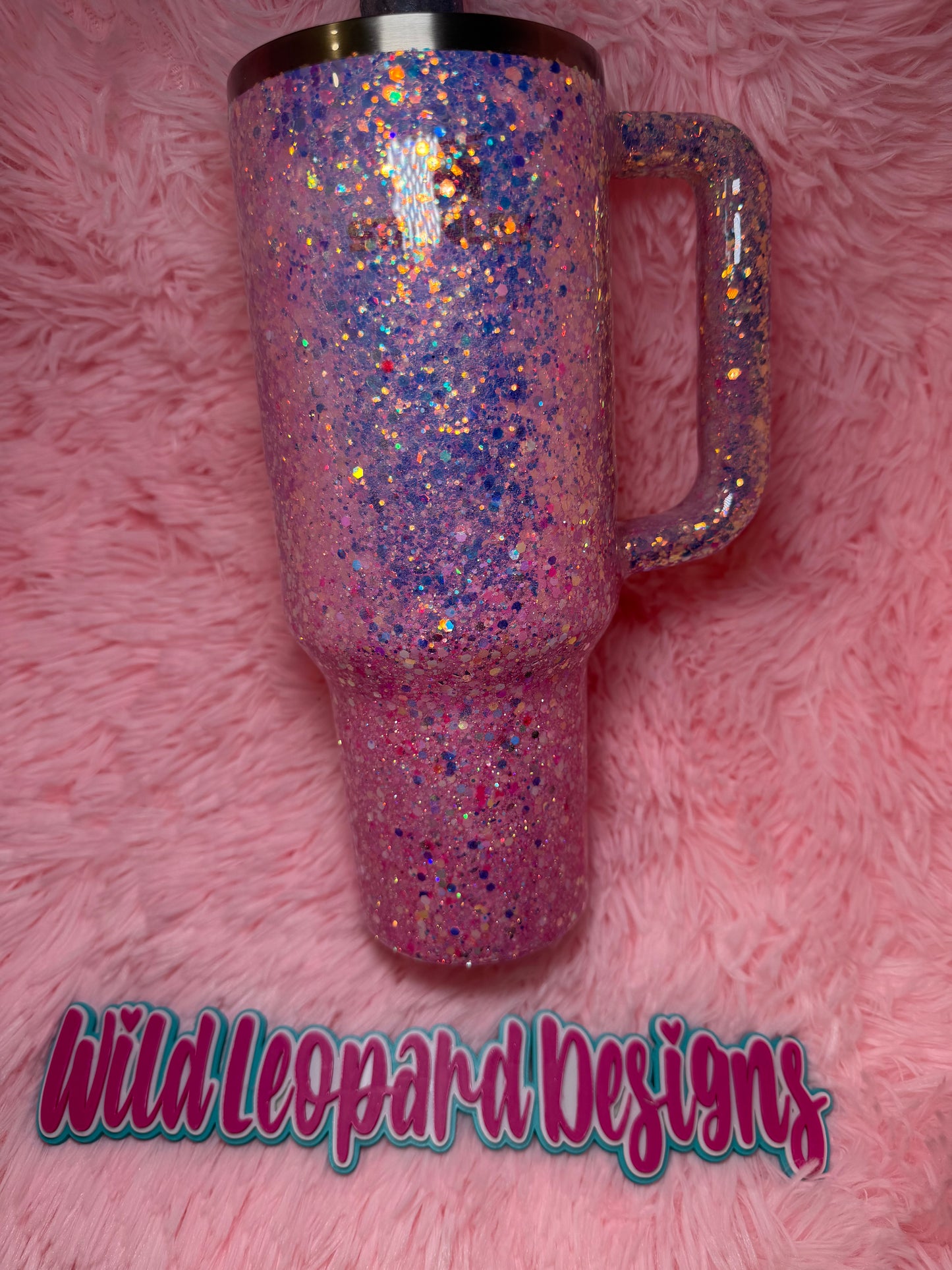 40 oz Stanley , pink / opal ombre
