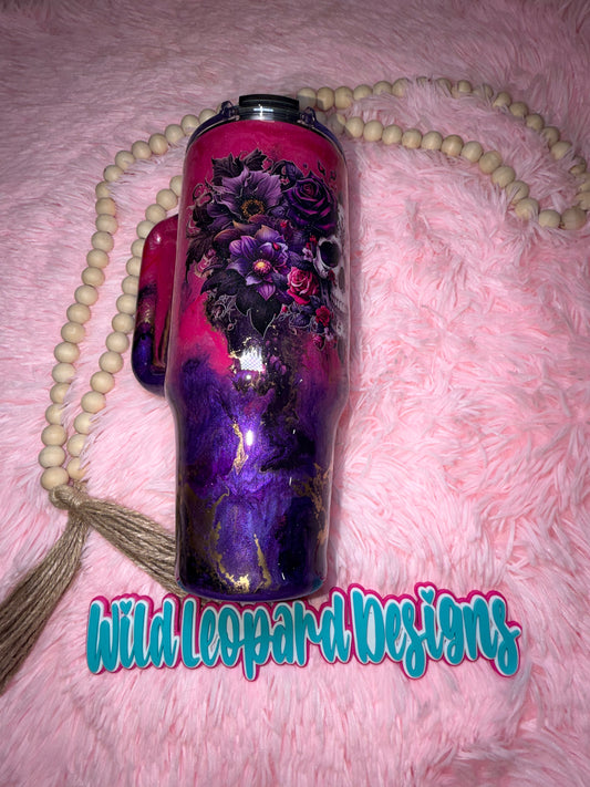5- pink and purple skull