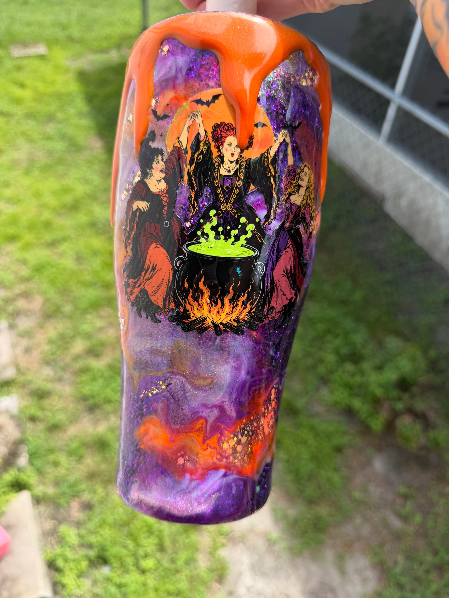 32 oz coffee caddy , hocus pocus