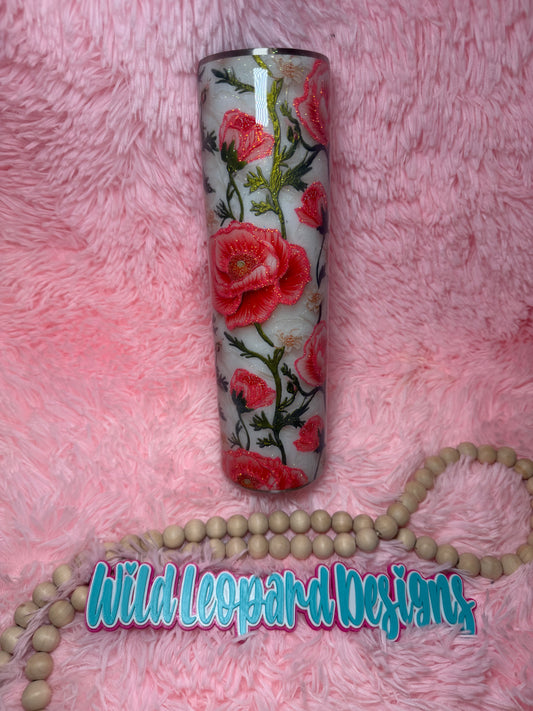 32 oz coral floral .