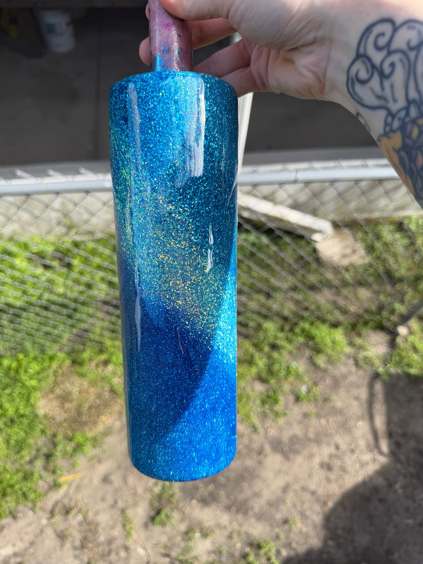 30 oz blue swirl