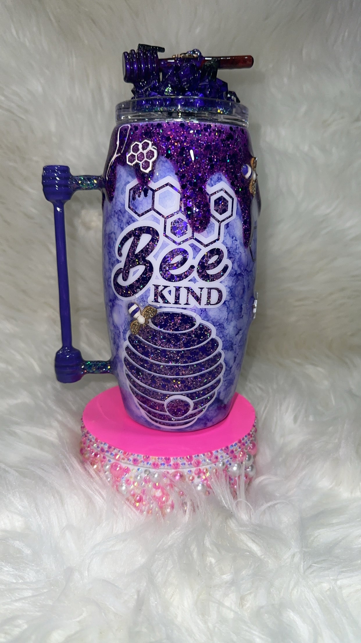 Bee kind purple watercolor