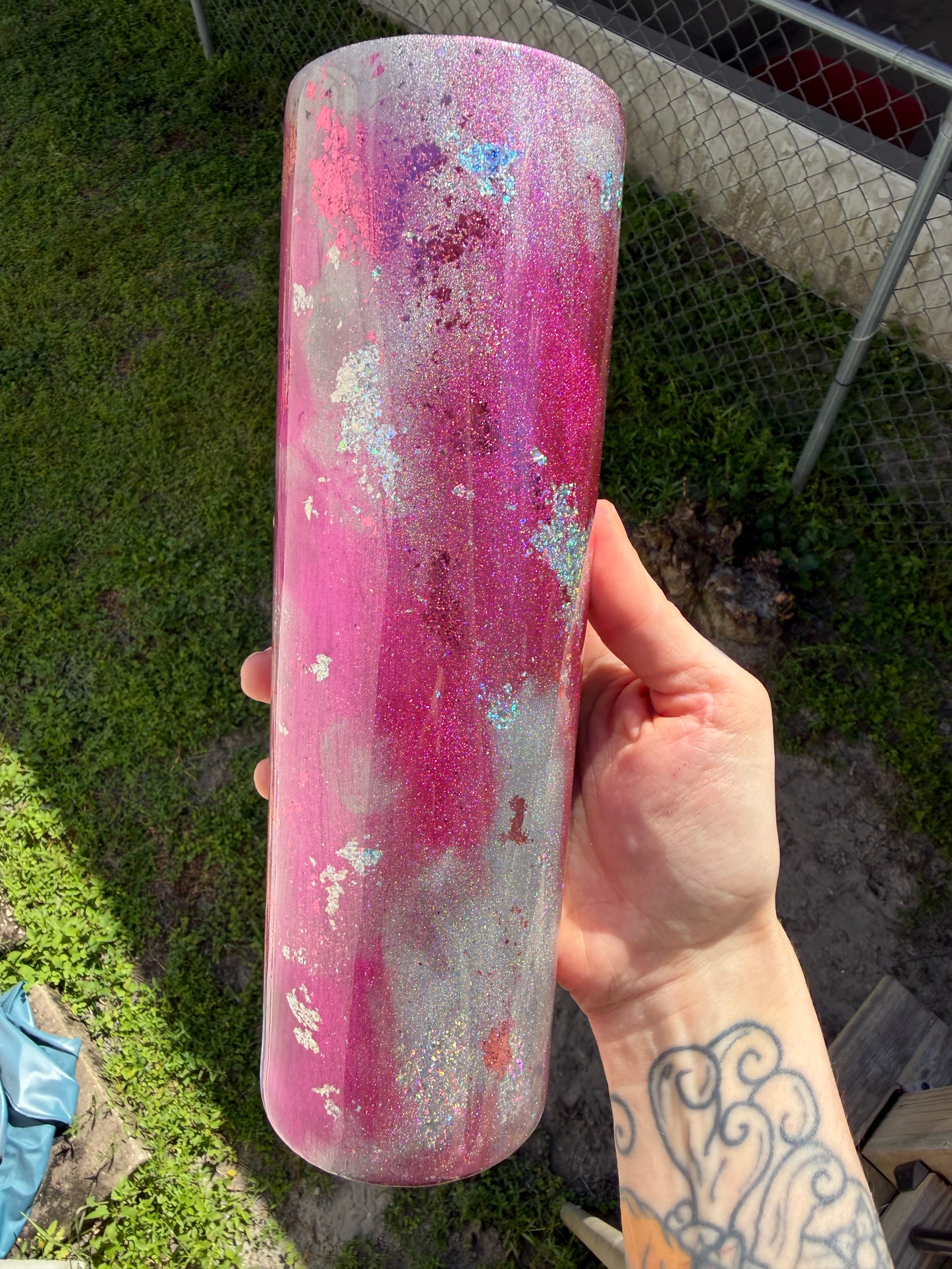 30 oz - purple silver pigment