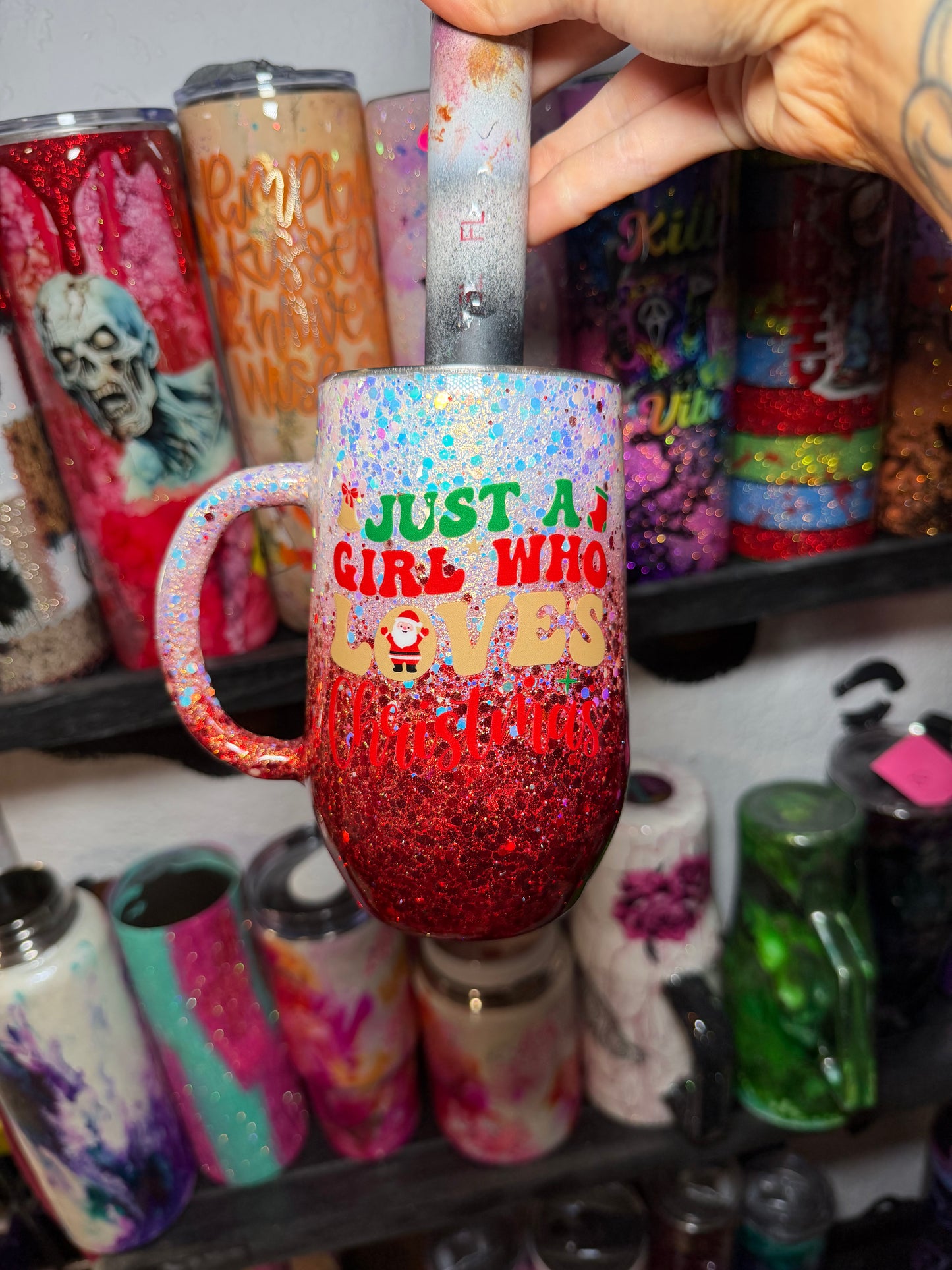 Just a girl who loves Christmas mug .