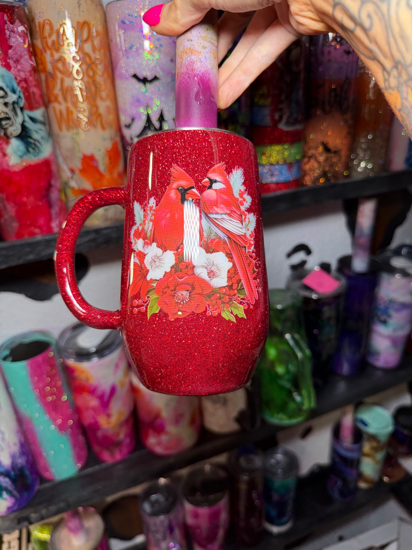 16 oz cardinals appear when angels are near (ready to ship)