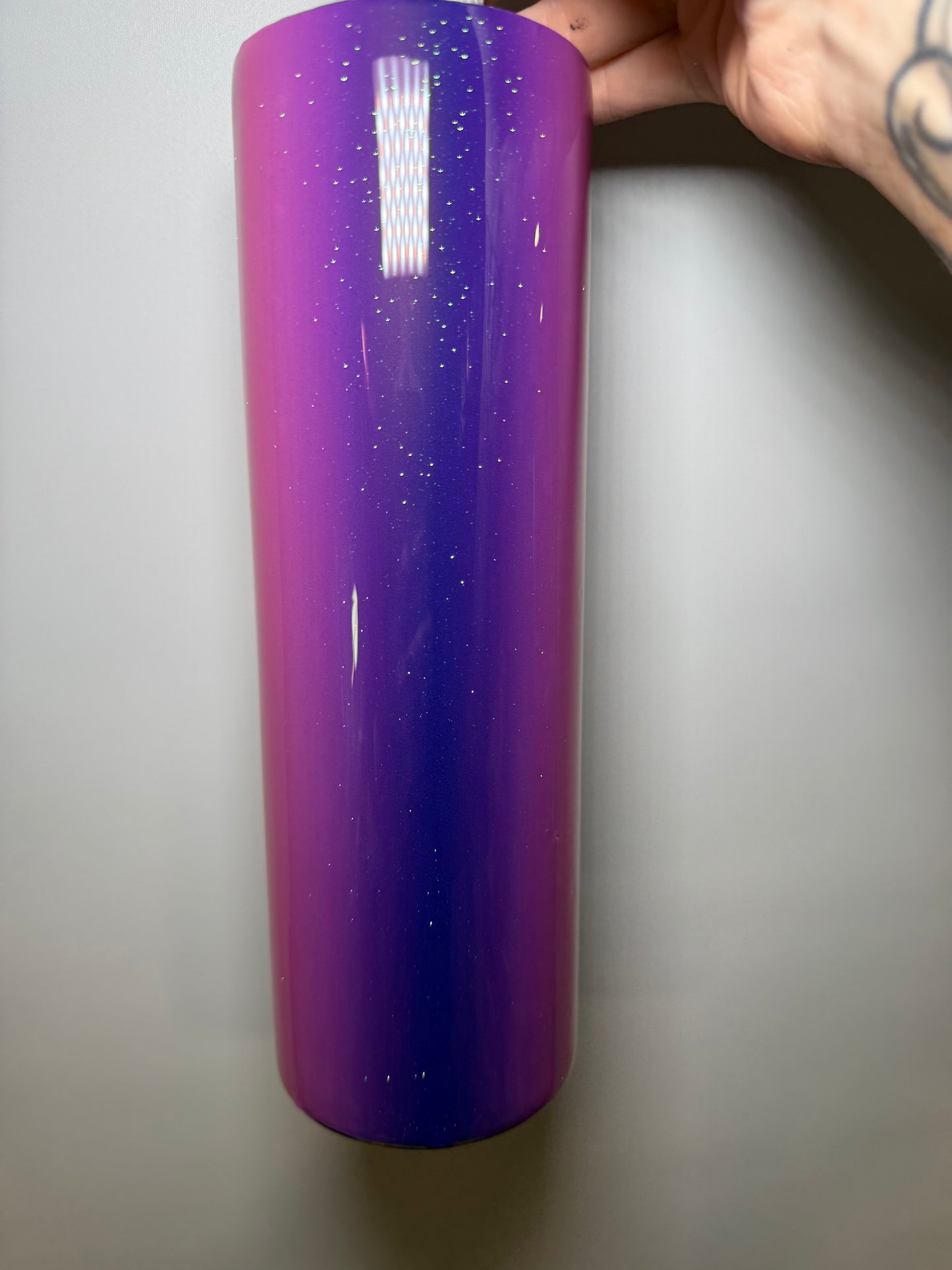30 oz - pink purple ombre burst