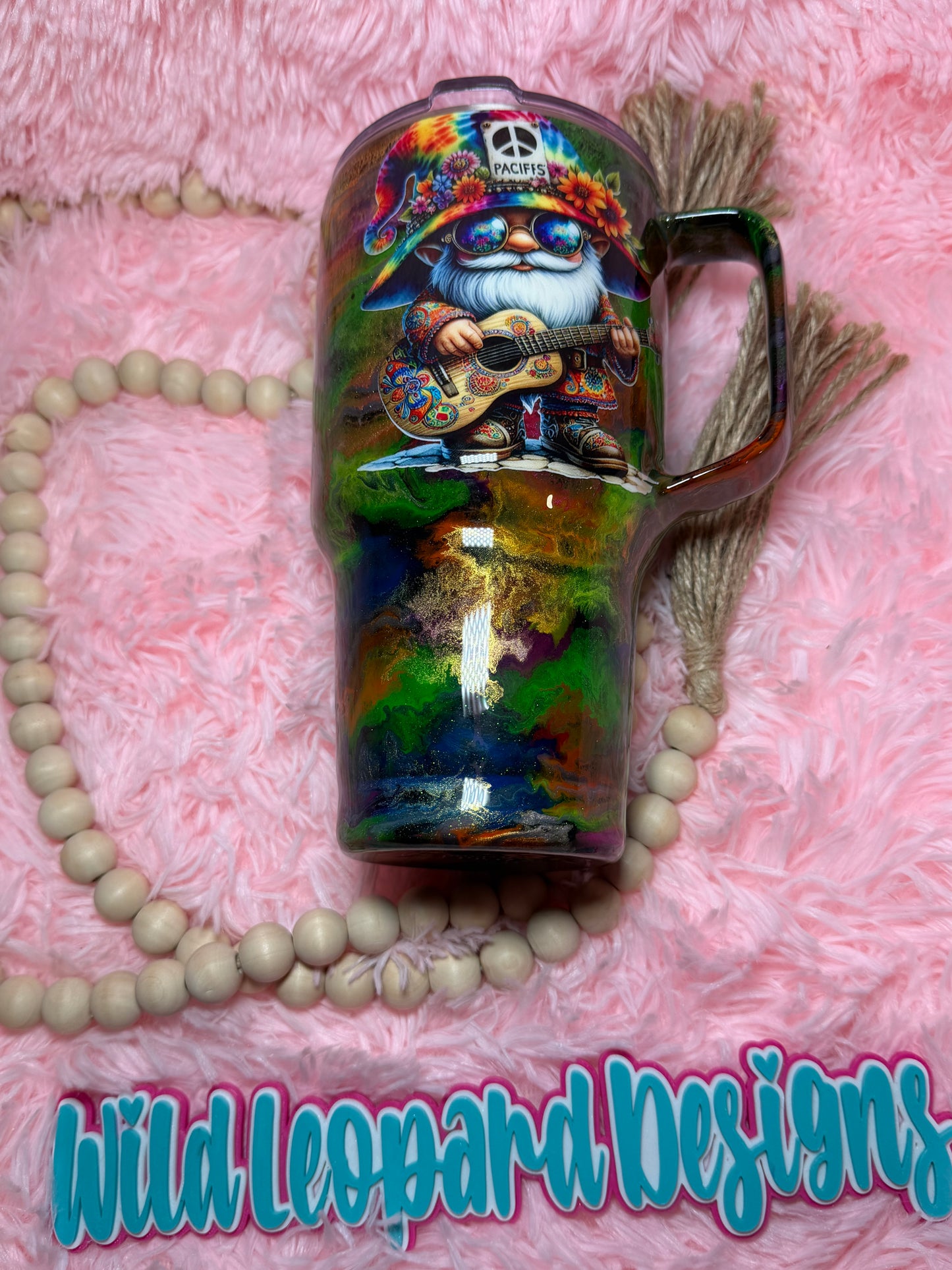 99- 30 oz handle neon hippie