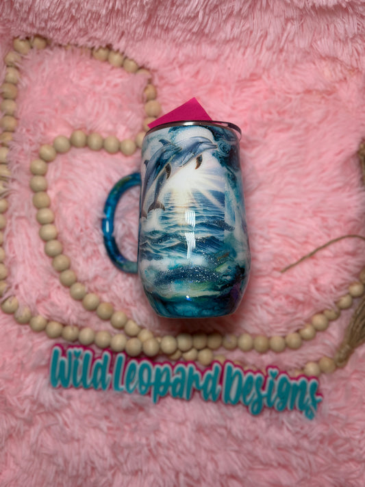 93- 16 oz dolphin mug