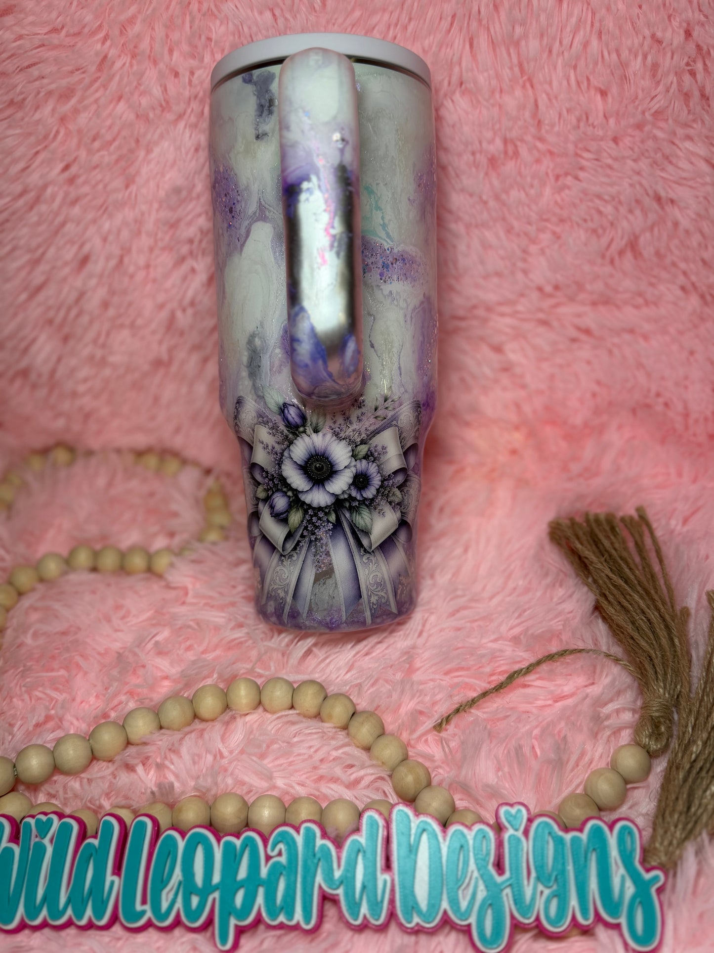 92- 40 oz purple marble keep going