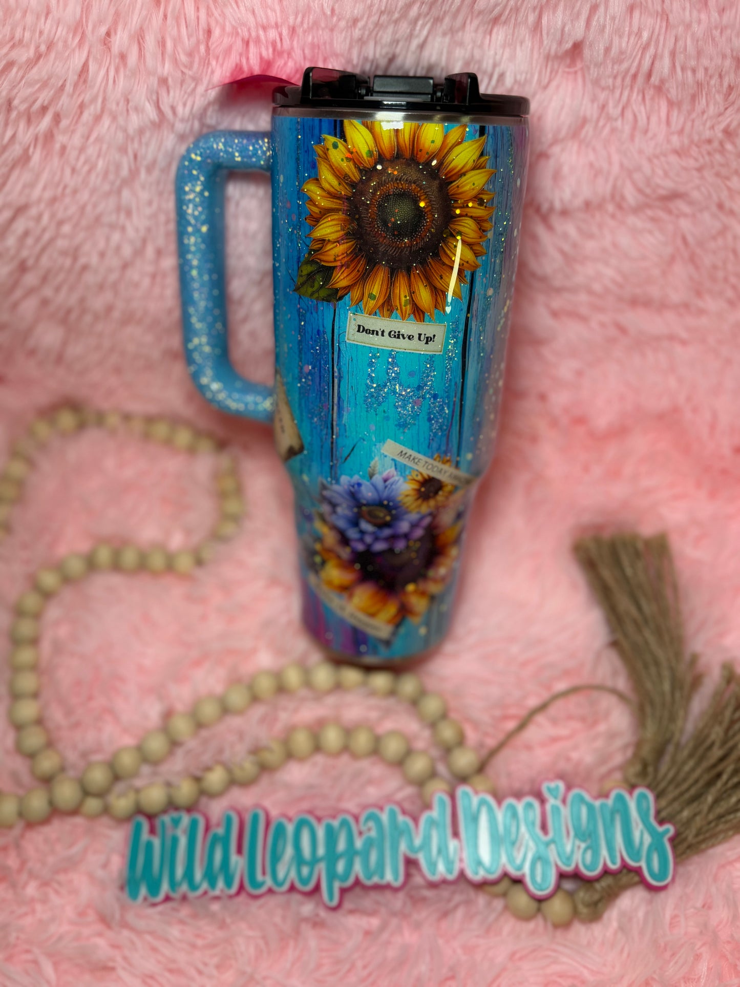 72- 40 oz sunflower vinyl wrap