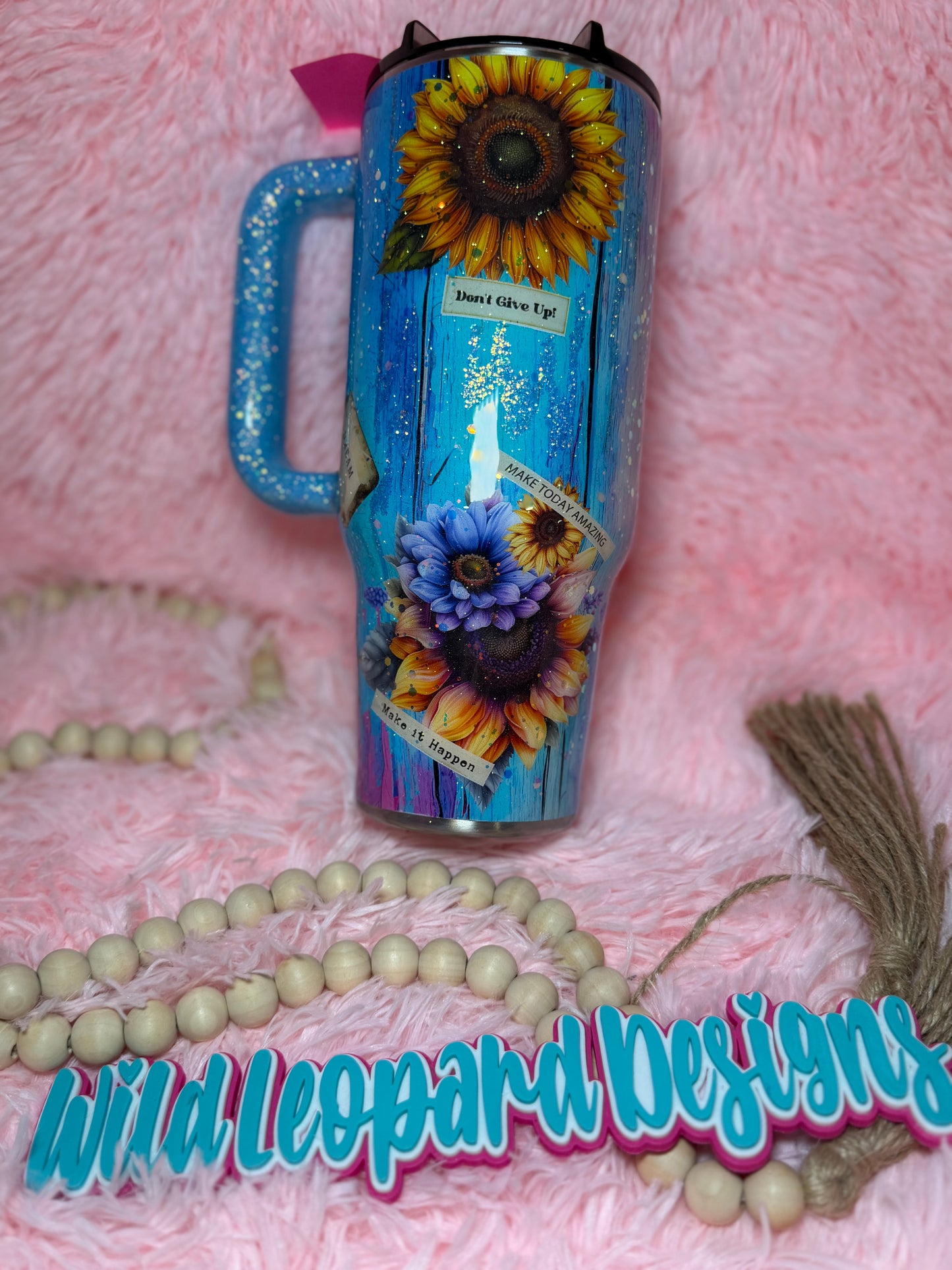72- 40 oz sunflower vinyl wrap