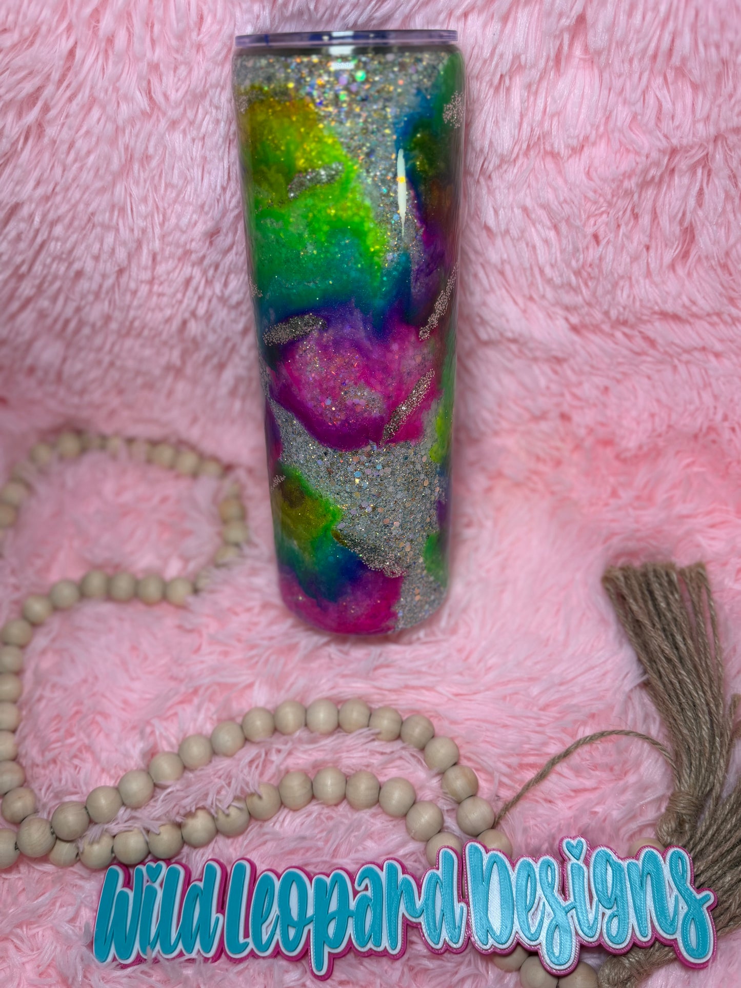 71- 30 oz neon flower