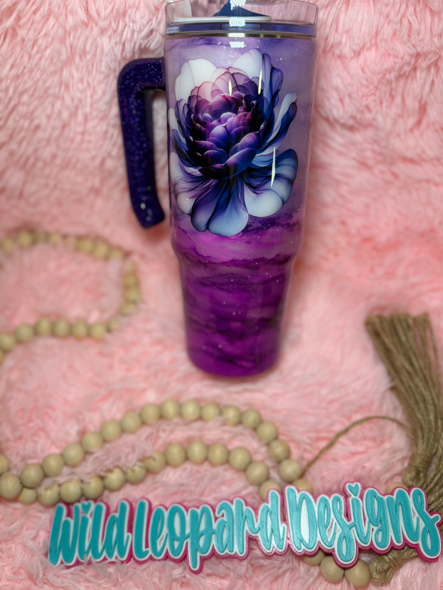 69- 30 oz grippy purple London fog