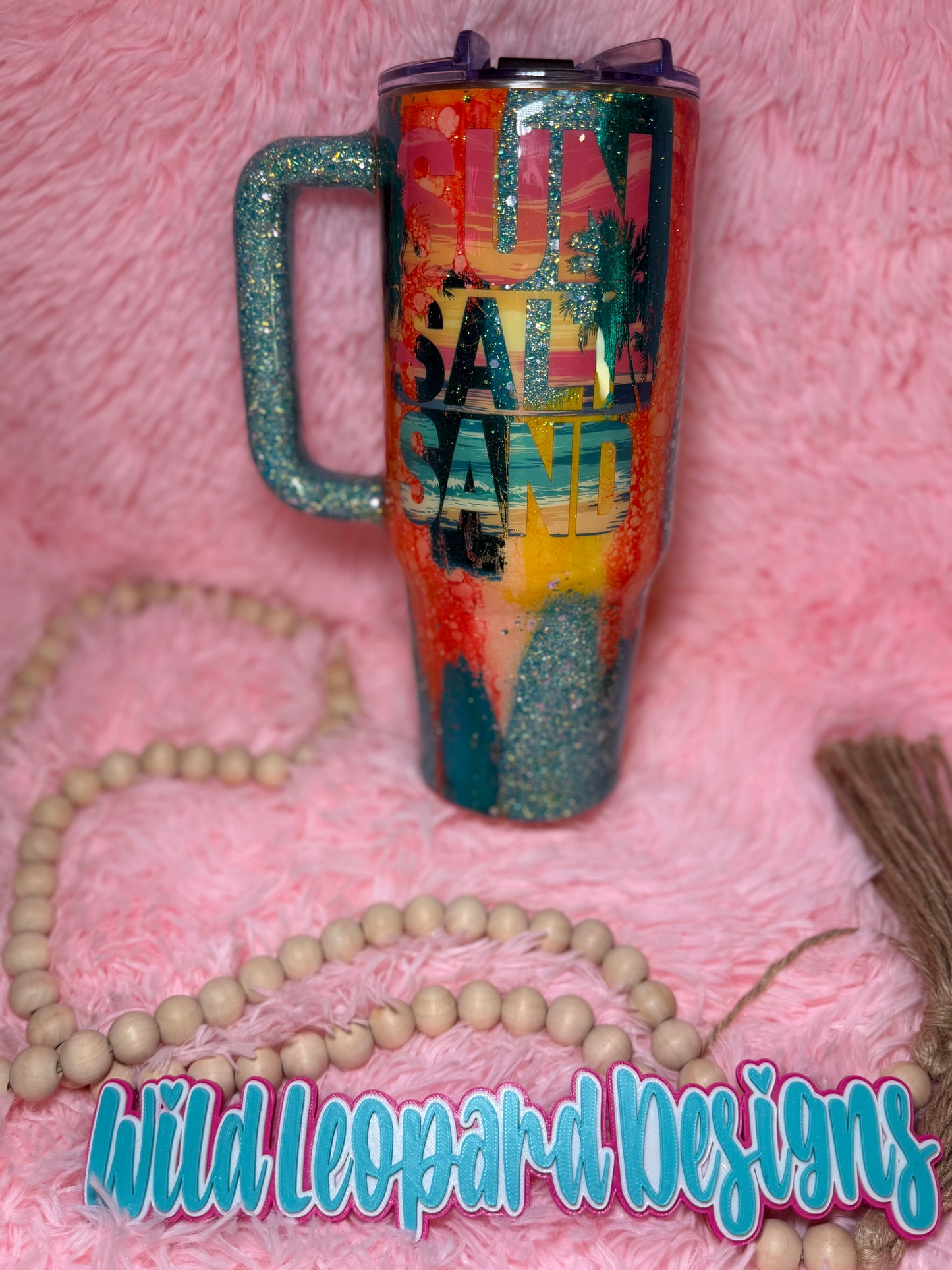 64- 40 oz sun salt sand
