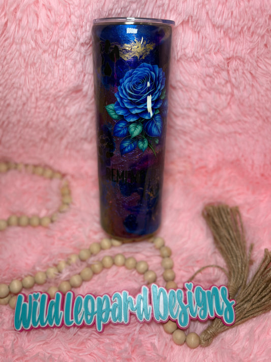 58- 30 oz blue rose . Remember your why