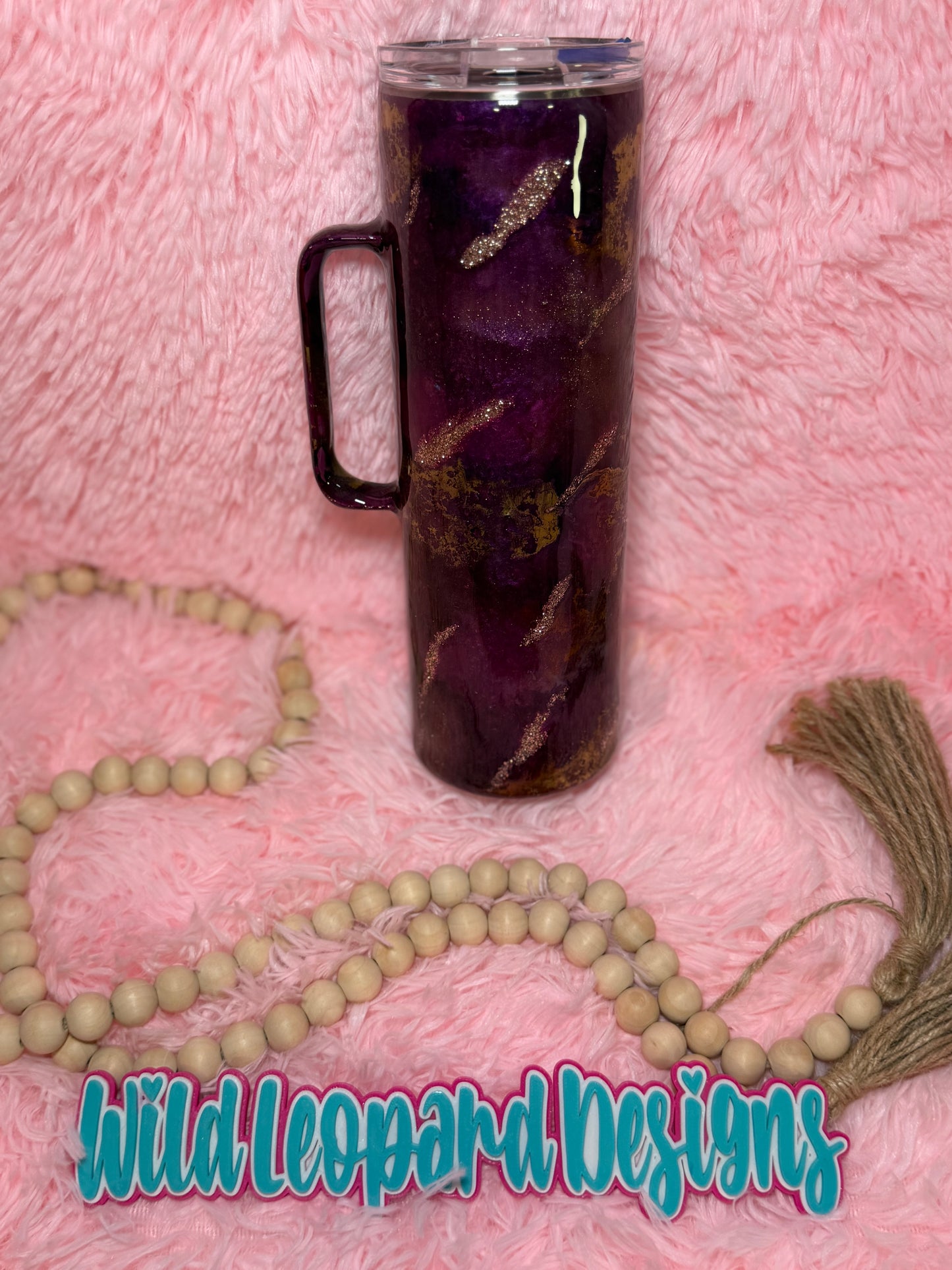 51- 30 oz handle maroon