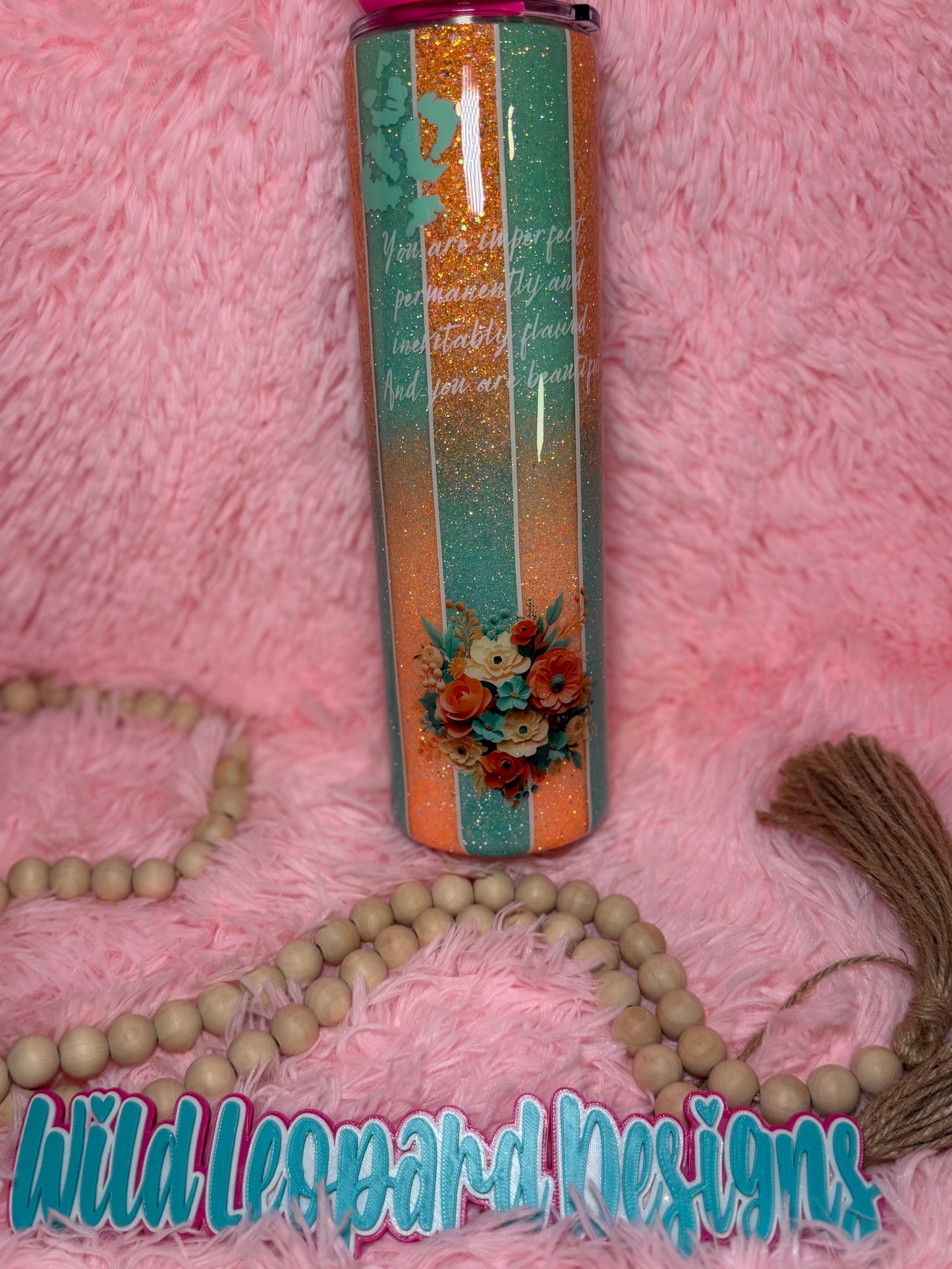 20-32 plump teal coral reverse ombre