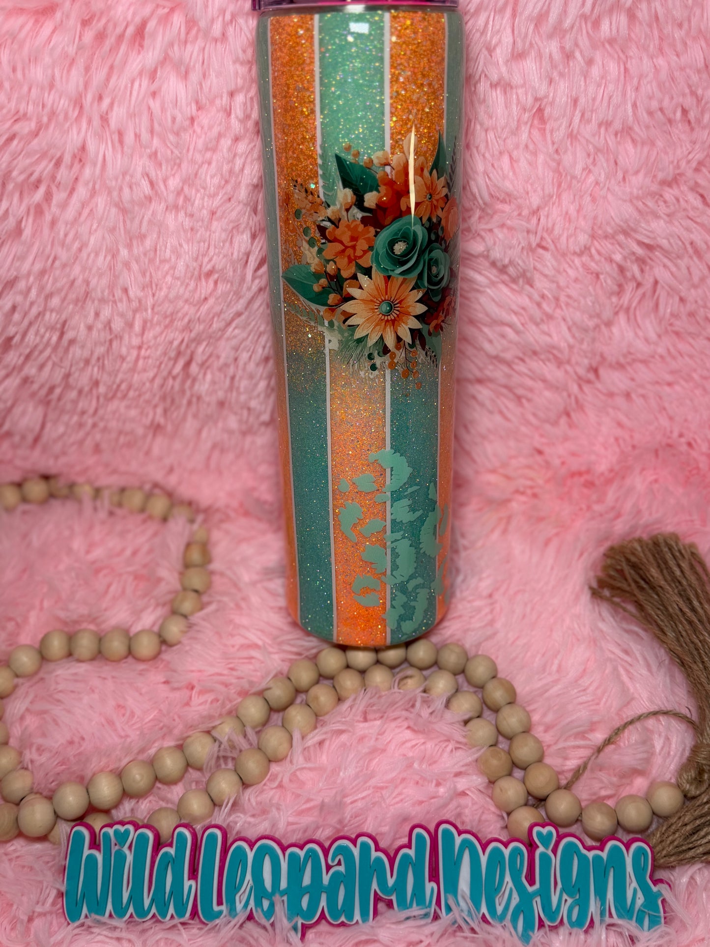 20-32 plump teal coral reverse ombre