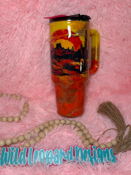 16-40 oz western yellow and orange