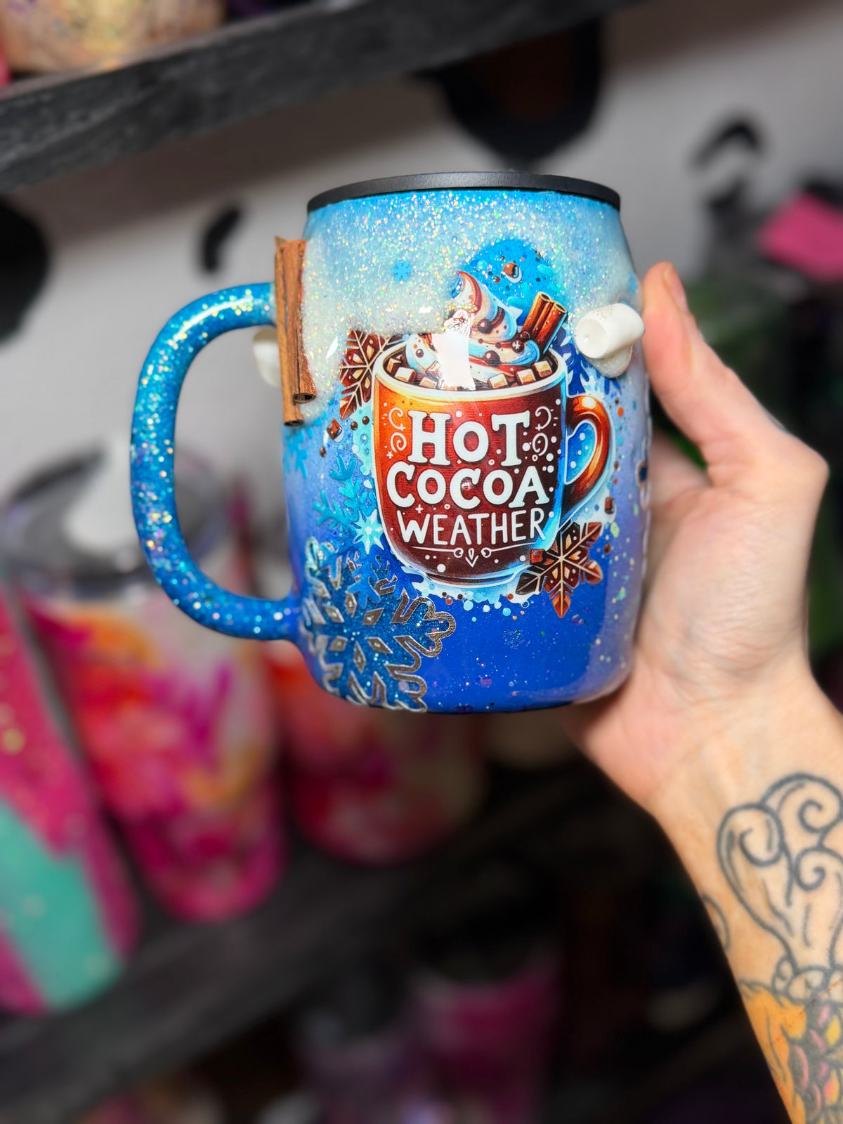 14 oz hot cocoa mug