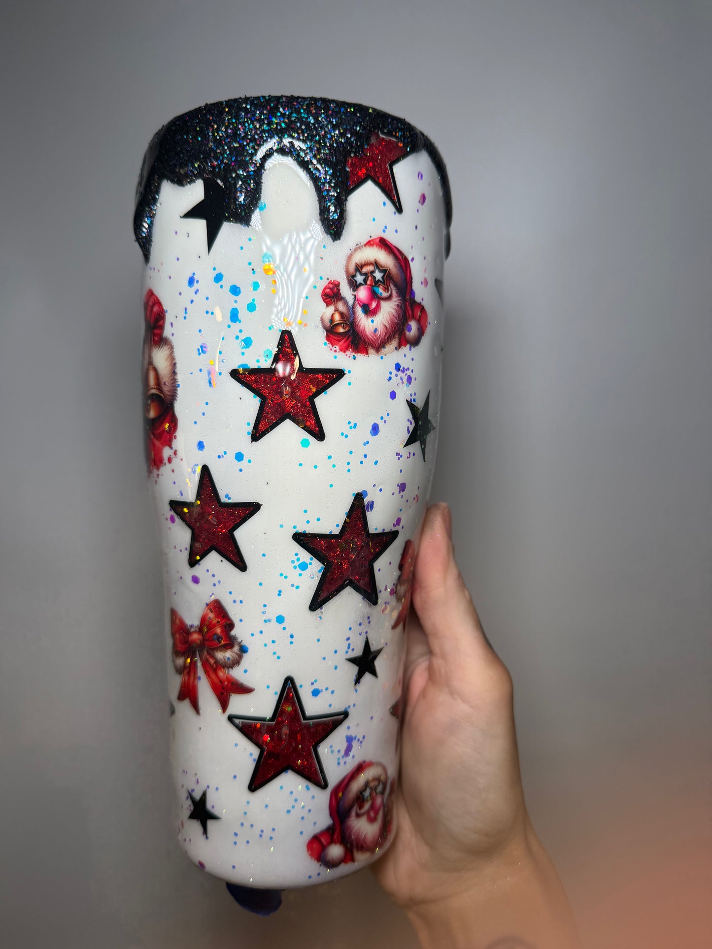 32 oz Santa ho ho ho light up tumbler