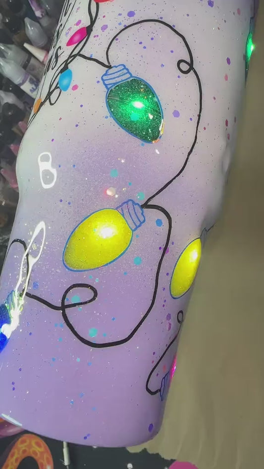 Purple Christmas light