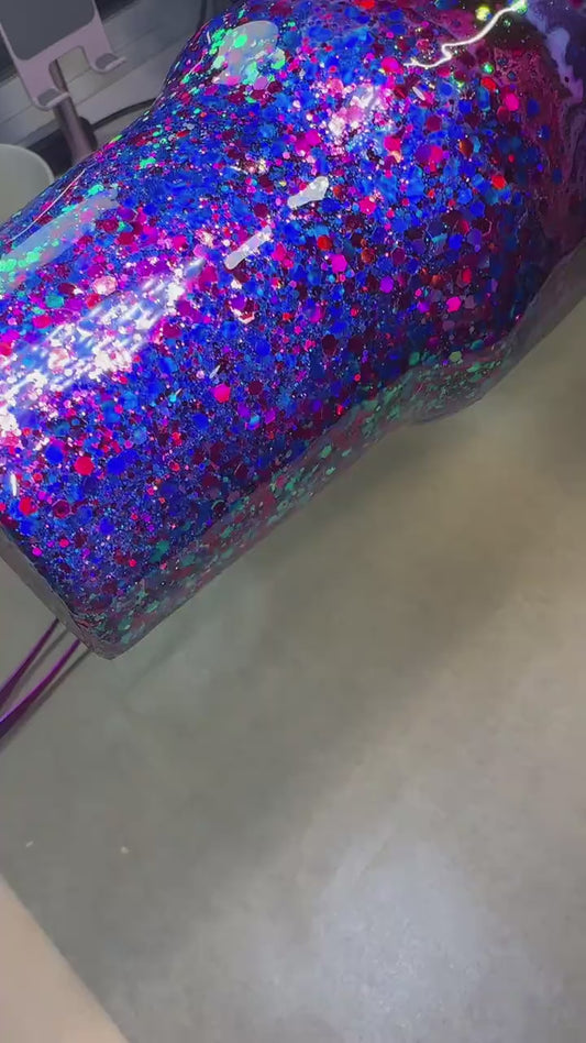 40 oz butterfly pink / purple junk n trunk